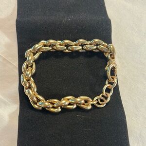 Chunky 14K Milor Resin Italy 🇮🇹 Gold Chain Bracelet